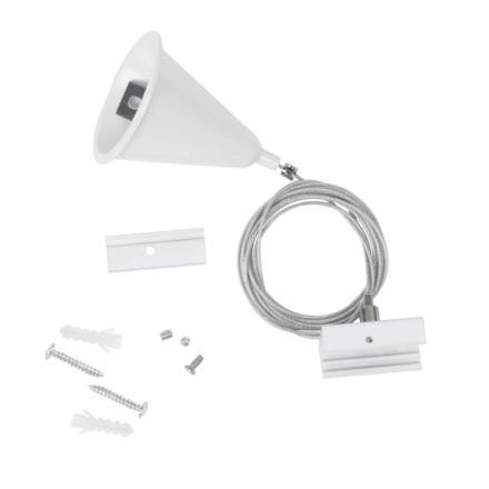 Набор для подвесного монтажа шинопроводов Uniel UFB-H41 WHITE 1 POLYBAG UL-00010400