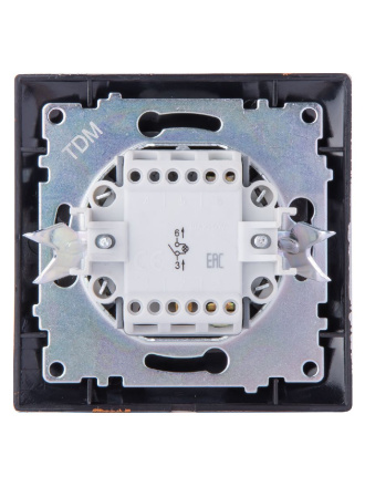Выключатель одноклавишный с подсветкой Лама TDM Electric SQ1815-0646