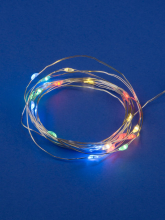 Светодиодная гирлянда Uniel Роса (UL-00007205) разноцветный ULD-S0200-020/SСB/2AA Multi IP20 Dew