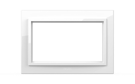 Рамка для двухместной розетки с заземлением ELBI Zena 608-015600-907