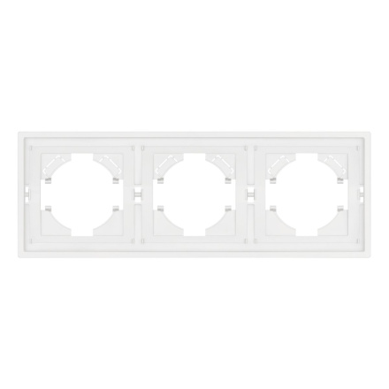 Рамка пластиковая на 3 поста Arlight FRM-TENDO-SFPL-3-WH 054653