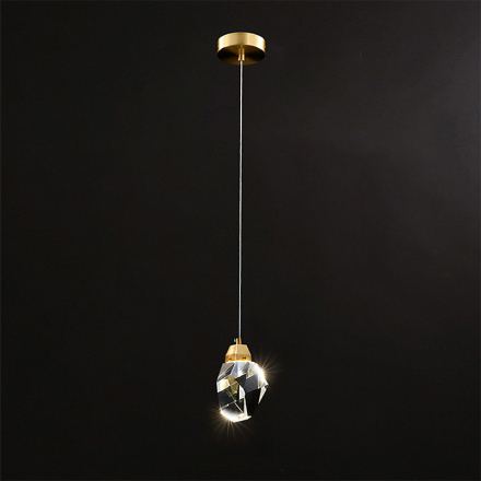 Подвесной светильник Delight Collection Crystal rock MD-020B-1 gold