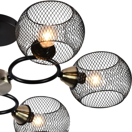 Люстра на штанге Reluce 01281-0.3-06 BK+AB