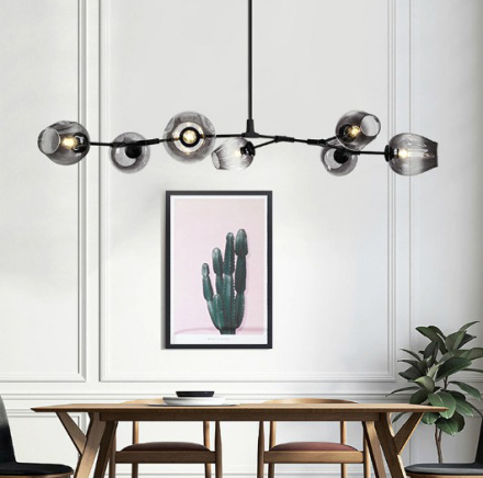 Подвесная люстра Delight Collection Bubble 7058/7B black/smoky