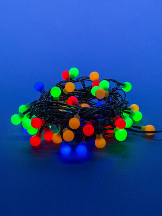 Светодиодная гирлянда (07928) Uniel Шарики 220V разноцветный ULD-S0540-060/DGA MULTI IP20 COLORBALLS