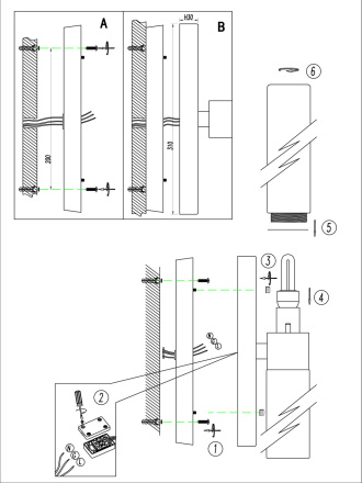 Подсветка для зеркал Odeon Light Tingi 2660/2W