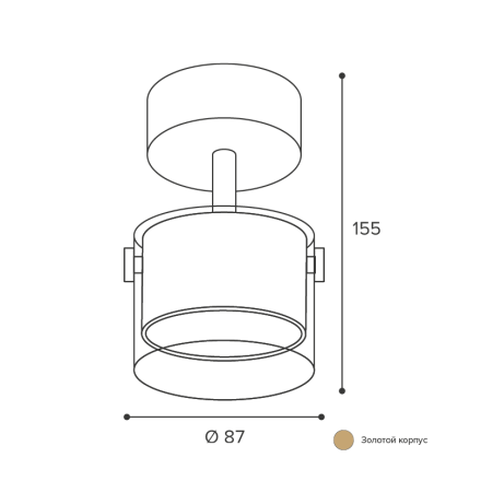 Спот Wolta Oro WSL-GX53/S07G