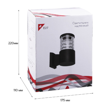 Уличный настенный светильник Reluce 86229-9.2-001CT E27 BK