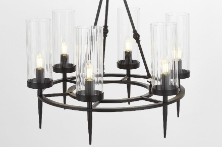 Подвесная люстра Lumina Deco Moratti LDP 8022-6 BK+PR