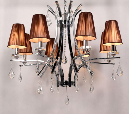 Подвесная люстра Lumina Deco Glamour LDP 66247-8 BR+CHR