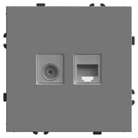 Розетка TV + компьютерная RJ-45 Stekker Эмили RST00-5106-10 49950