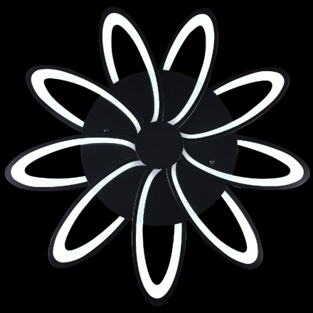 Потолочная люстра Natali Kovaltseva Holder HIGH-TECH LED LAMPS 82009 BLACK