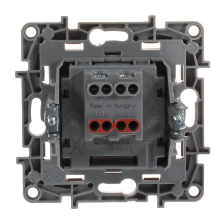 Переключатель одноклавишный промежуточный Legrand Etika 10A 250V антрацит 672609