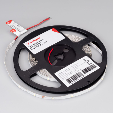 Светодиодная лента Arlight RT-A30-8mm 24V Cool 8K (2.9 W/m, IP20, 2835, 5m) (2.9 Вт/м, IP20) 019916(2)