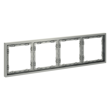 Рамка на 4 поста Voltum S70 VLS100405 (сталь)