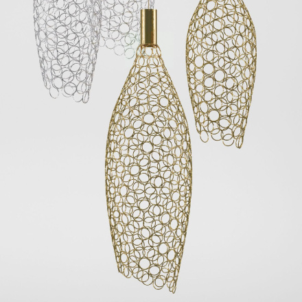 Каскадная люстра Eurosvet Ruche 90352/6 золото/хром a069061