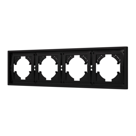 Рамка пластиковая на 4 поста Arlight FRM-TENDO-SFPL-4-BK 054654