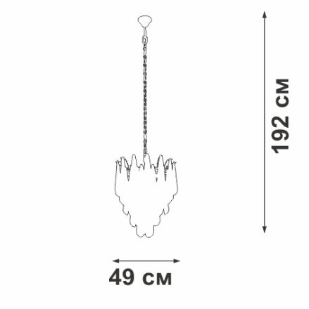 Подвесная люстра Vitaluce V5886-8/7