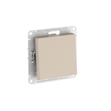 Выключатель с самовозвратом, сх.1, 10АХ, мех., быстрозажим. клем. Systeme Electric AtlasDesign Песочный ATN001215S