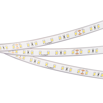 Светодиодная герметичная лента Arlight RTW-PS-A80-12mm 24V Warm2400 (4.8 W/m, IP67, TWP100, 5m) 053506