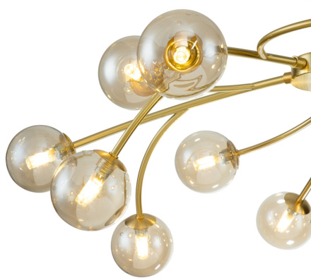 Люстра на штанге Indigo Intero 11024/15R Gold V000226