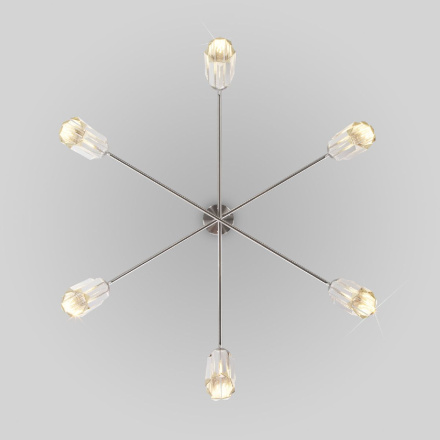 Подвесная люстра Eurosvet Gilian 60163/6 никель a065758