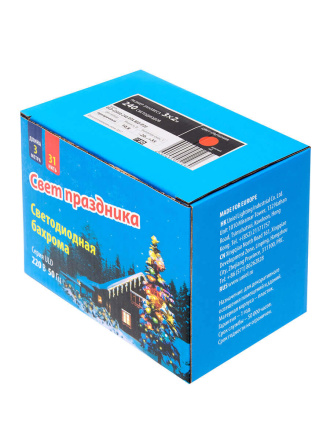 Светодиодная гирлянда (06741) Uniel занавес 220V красный ULD-C2030-240/DTA RED IP20