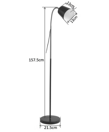 Торшер Reluce 00301-0.6-01D BK