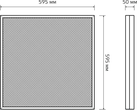 Светодиодная панель Gauss Mir G1-A0-00070-01GA3-4003540
