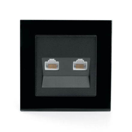 Розетка компьютерная 2-местная RJ-45 Stekker Катрин GLS00-7006-05 39509