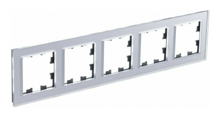 Рамка 5-ая, универсальная Systeme Electric AtlasDesign Nature Стекло Алюминий ATN320305