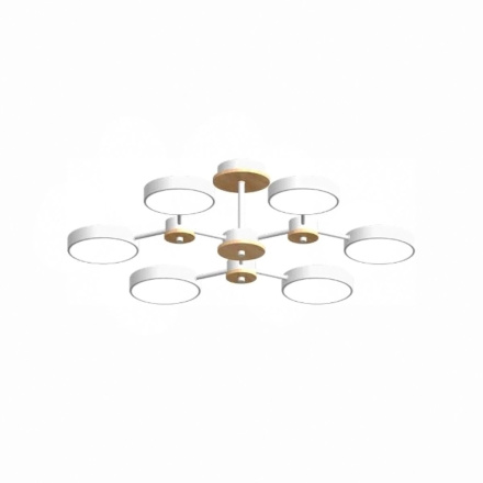 Люстра на штанге LED4U L3216-730 WH