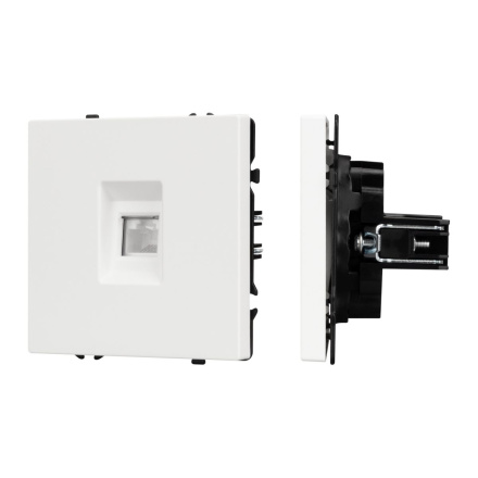 Механизм компьютерной розетки Arlight SCT-NOBE-MPC1-SFPL-WH (RJ-45, CAT6) 054304
