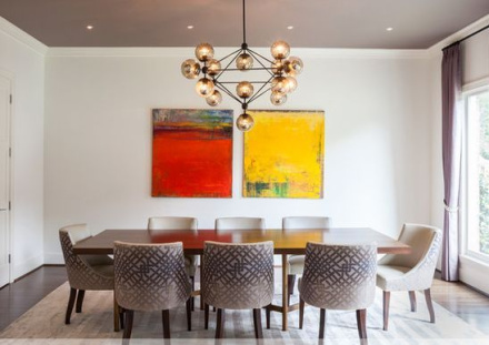 Люстра на штанге Delight Collection Modo 8916P/15 black/cognac