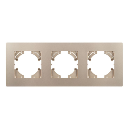 Рамка на 3 поста пластиковая Arlight FRM-PERIO-PL-3-GD 049757