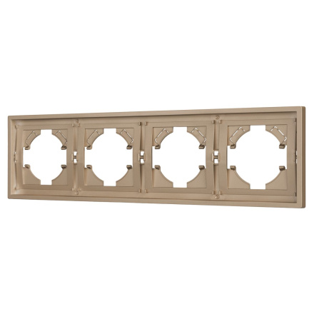 Рамка пластиковая на 4 поста Arlight FRM-TENDO-PL-4-GD 053850