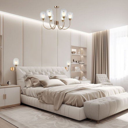 Люстра на штанге Eurosvet Spritz 70217/6 латунь a064749