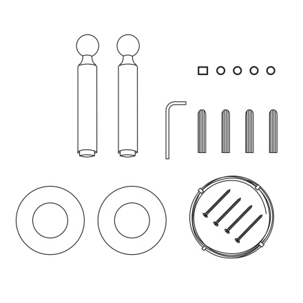 Монтажный комплект для тросовой световой системы ST Luce RAY ST963.409.00