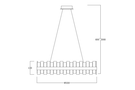 Подвесная люстра Garda Decor 162FL-60088