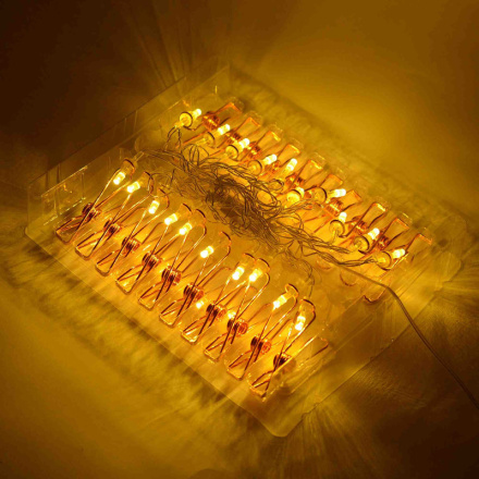 Гирлянда светодиодная Прищепка Apeyron Прищепка 15-60