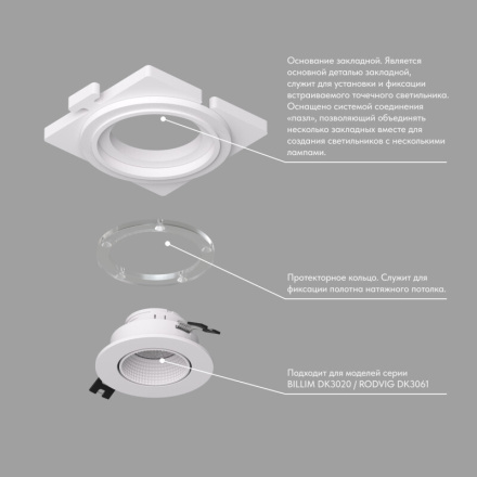 Закладная панель Denkirs Scb DK3020/61-SCB