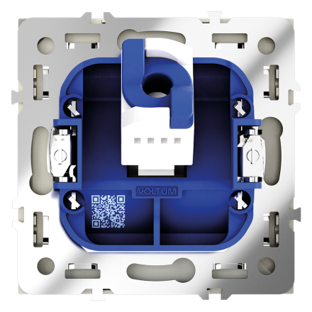 Розетка компьютерная Voltum S70 VLS060105 (сталь)