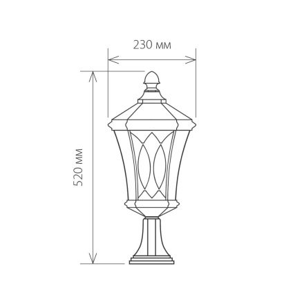 Уличный светильник Elektrostandard Virgo S капучино 4690389064913