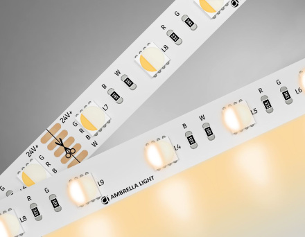 Светодиодная лента Ambrella Light LED Strip 24В 5050 10Вт/м RGBW+3000K 5м IP20 GS4401