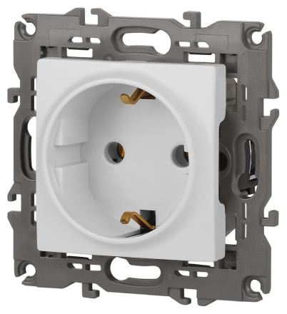 Розетка 2P+E Schuko Эра Elegance 14-2101-01М Б0065800