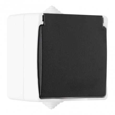 Розетка с заземлением и шторками Arte Milano 309.40-1.grey