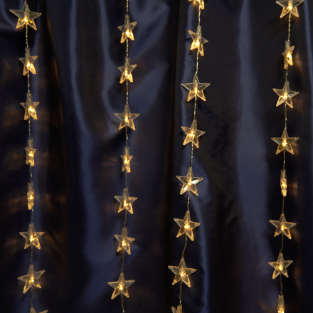 Светодиодная гирлянда занавес Звездочки Feron CL25 48607