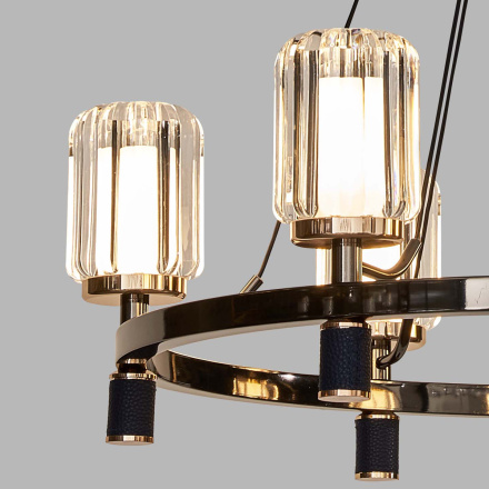 Подвесная люстра Delight Collection P0738-6A gold/pearl black