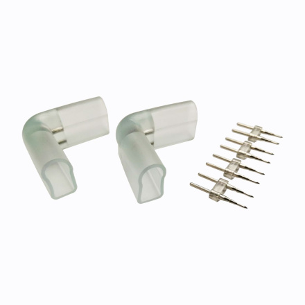 Комплект коннекторов для прямого соединения одностороннего светодиодного неона мини 2шт Apeyron 09-130-3