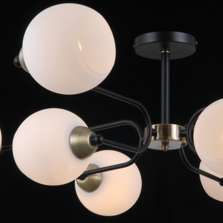 Люстра на штанге Illumico IL0249-8CSQ-79 BK AB